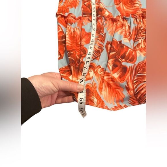 VICI MAISON TARA Tropical Halter Tiered Max Dress Size 16 - Picture 15 of 15